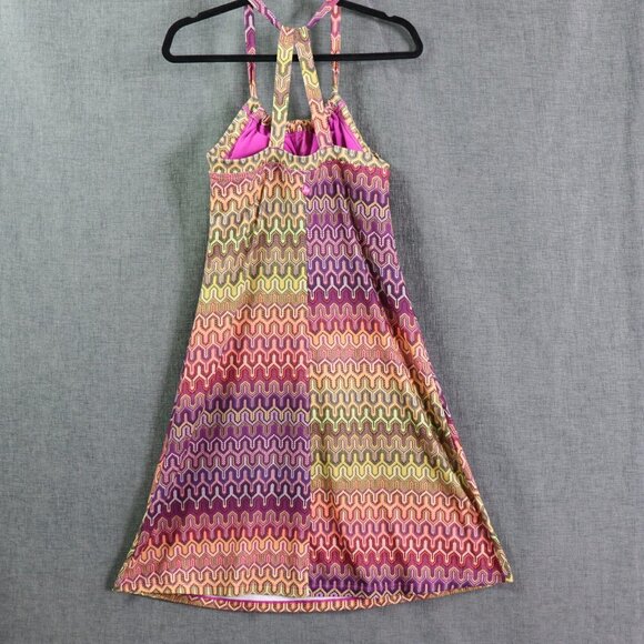 PrAna Multicolor Halter Knit Dress Women’s Small Sleeveless Outdoor Festival - Picture 13 of 16